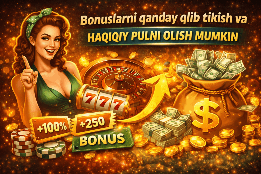 Bonuslarni qanday qilib tikish va haqiqiy pulni olish mumkin 5