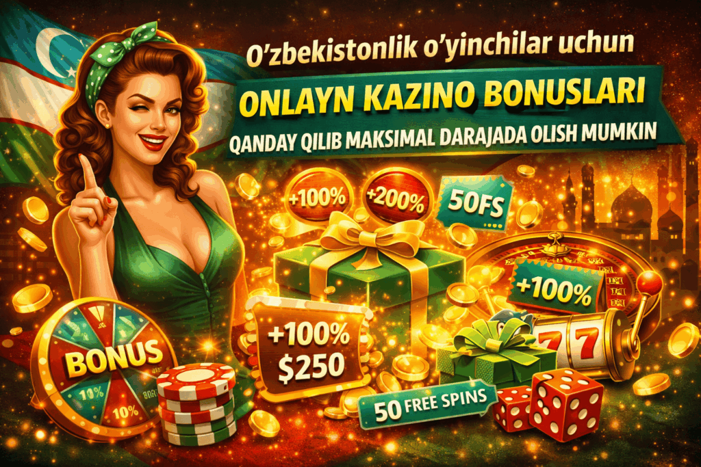 O'zbekistonlik o'yinchilar uchun onlayn kazino bonuslari qanday qilib maksimal darajada olish mumkin 3